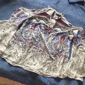 Boho Shoulder baring long sleeve blouse